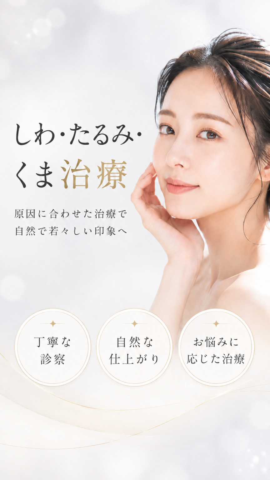 しわ・たるみ・くま