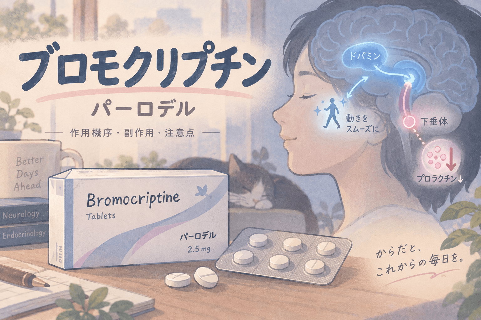 ブロモクリプチン　パーロデル