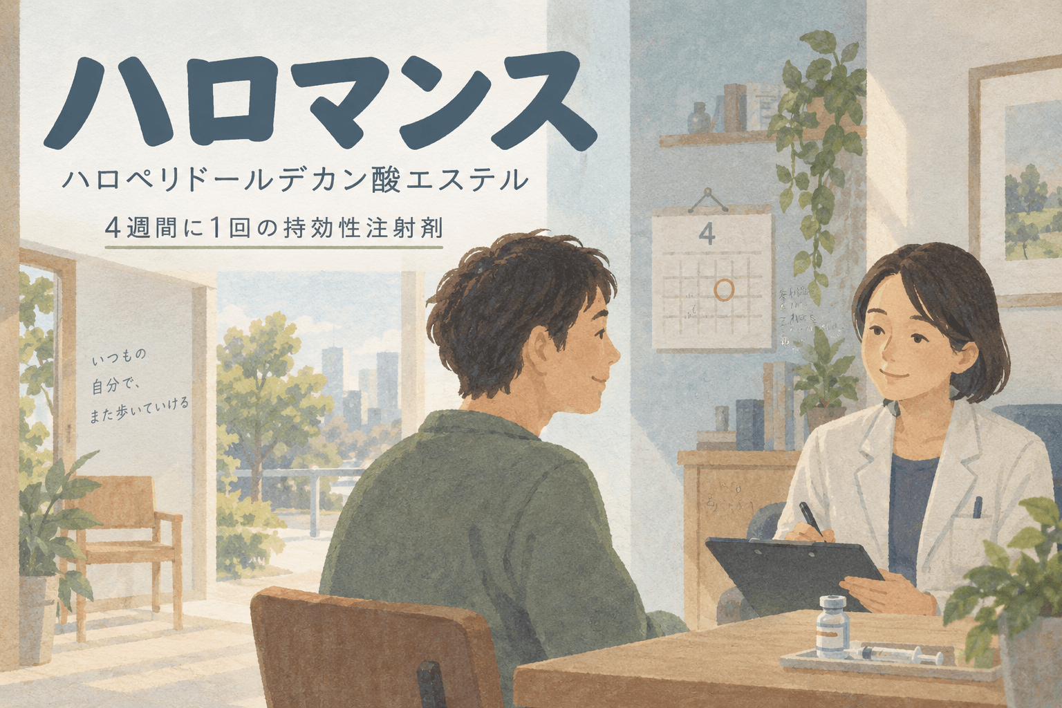 【精神科専門医解説】ハロマンス(ハロペリドール持効性注射剤)の効果・副作用と使い方|LAIによる統合失調症治療 1 【精神科専門医解説】ハロマンス(ハロペリドール持効性注射剤)の効果・副作用と使い方|LAIによる統合失調症治療