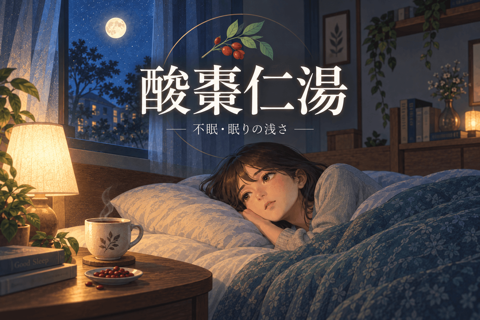 【精神科医解説】酸棗仁湯の効果・作用機序・飲み方・副作用|疲れているのに眠れない不眠に 1 【精神科医解説】酸棗仁湯の効果・作用機序・飲み方・副作用|疲れているのに眠れない不眠に