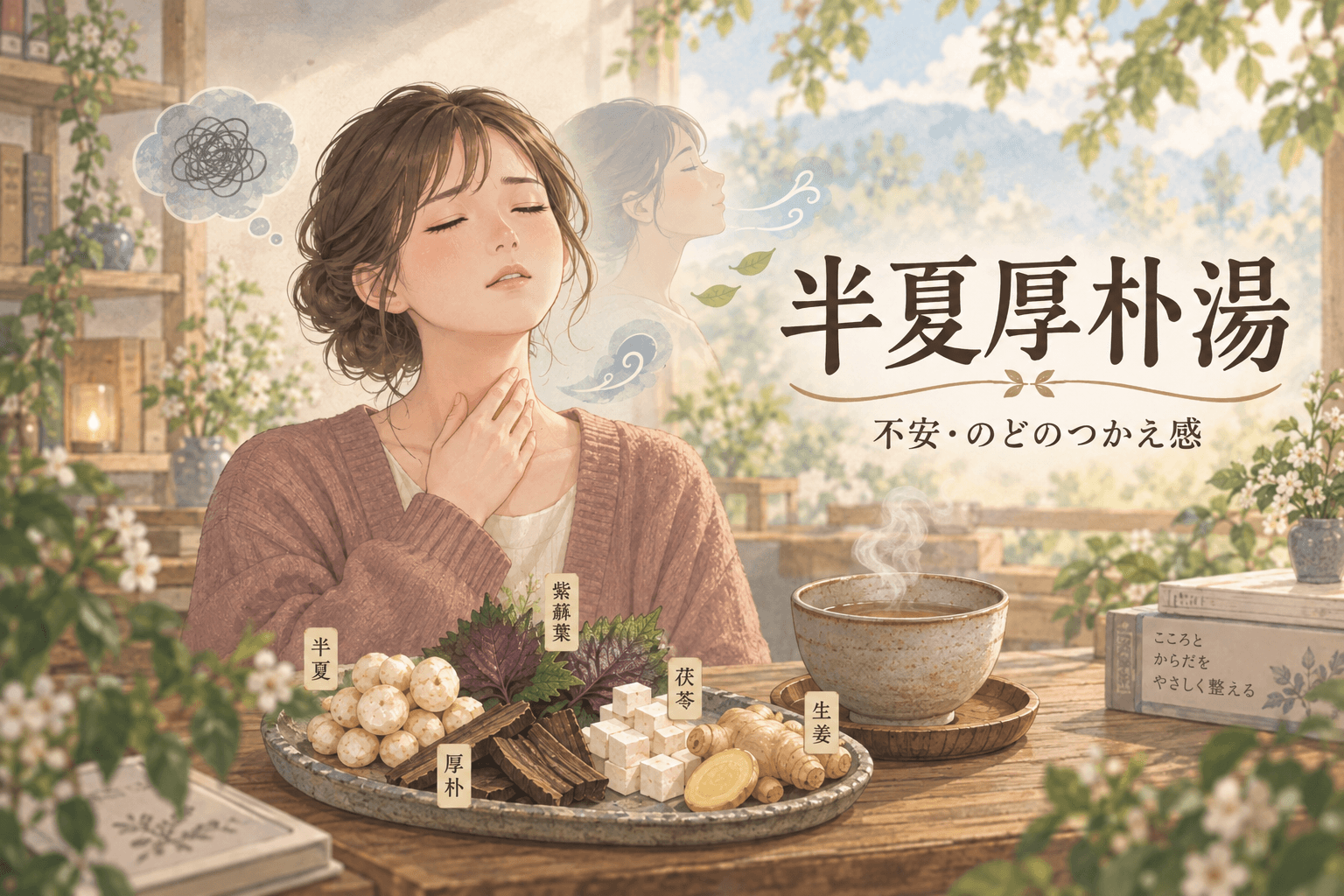【精神科医解説】半夏厚朴湯の効果・作用機序・飲み方|喉のつかえ・不安・神経性胃炎に 4 半夏厚朴湯