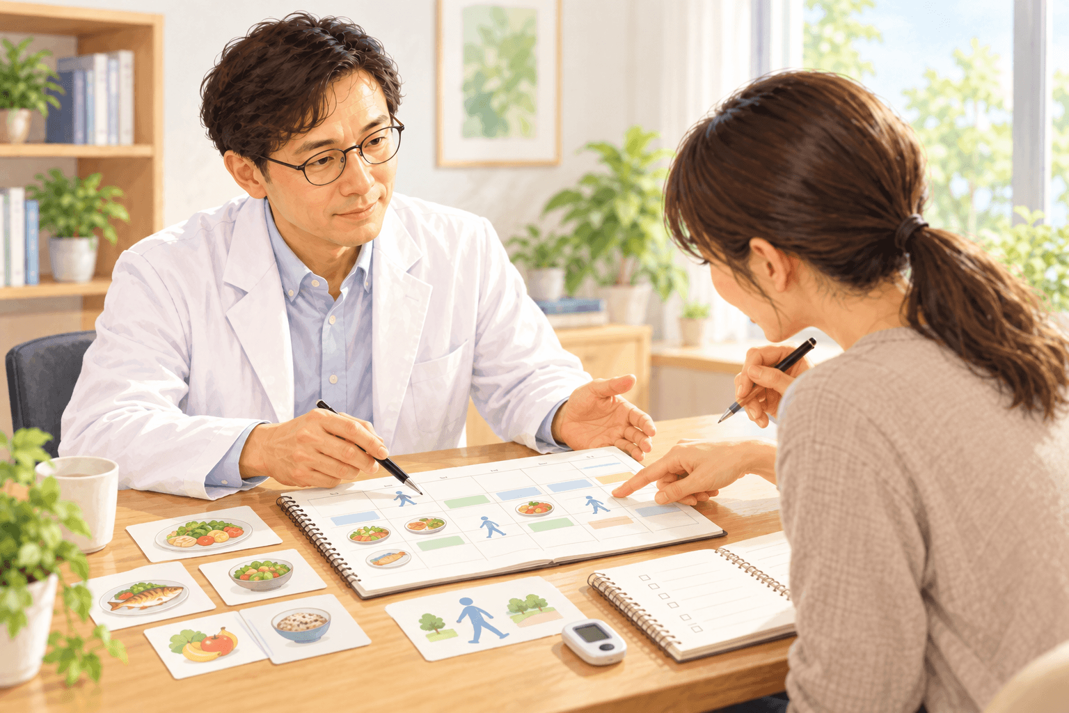 食事と身体活動を計画し、続けられる生活習慣を作るCBT-OB