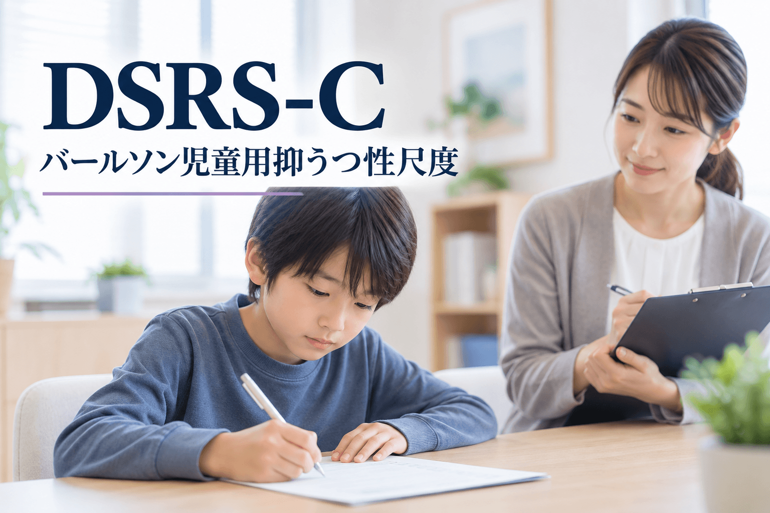 DSRS-C（バールソン児童用抑うつ性尺度）とは｜子どものうつ症状・15点のカットオフ・結果の見方