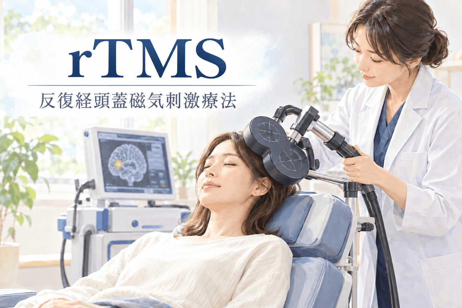 RTMS（反復経頭蓋磁気刺激療法）｜うつ病への効果・作用機序・治療方法